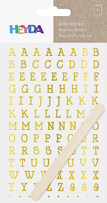 KP STICKERE TRANSFERABILE ALFABET AURII 10*19CM HEYDA 3780965 [2]