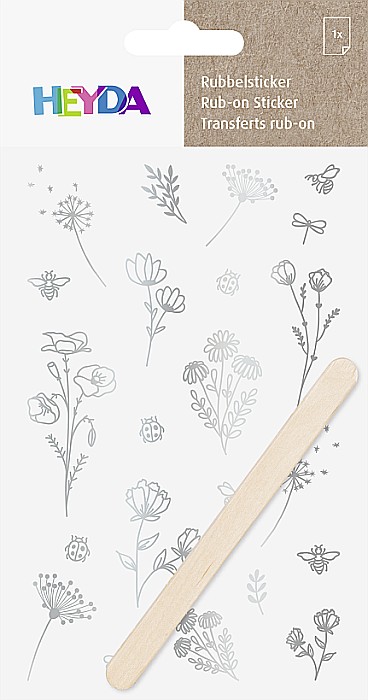 KP STICKERE TRANSFERABILE FLORI ARGINTII 10*19CM 3780967 [2]