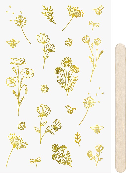 KP STICKERE TRANSFERABILE FLORI AURII 10*19CM 3780961 [1]
