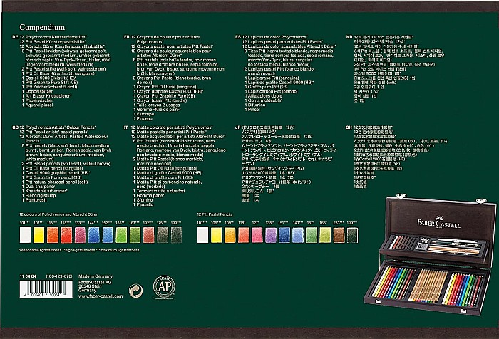 CUTIE LEMN COMPENDIUM ARTA SI GRAFICA FABER-CASTELL  FC110084SD [3]