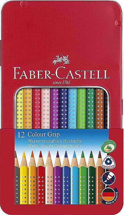 LEC CREIOANE COLORATE FABER-CASTELL GRIP 2001 12/SET FC112413 CUTIE METAL [1]