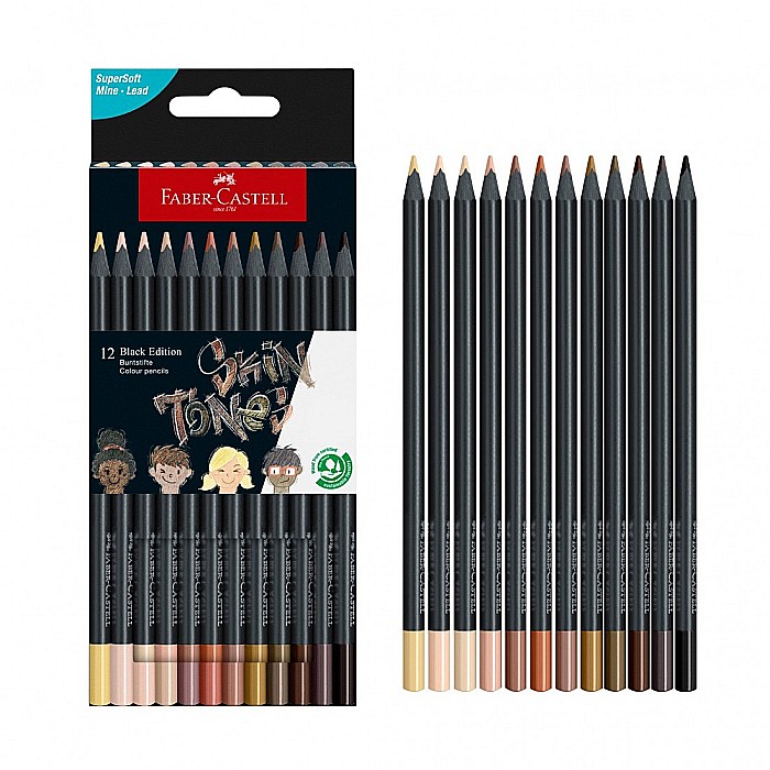 LEC CREIOANE COLORATE FABER-CASTELL SKIN TONES BLACK EDITION 12/SET FC116414 [2]