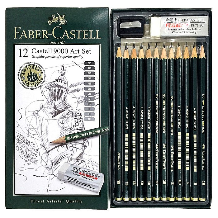 LEC CREION FABER CASTELL 9000 12/SET FC119065 CUTIE METAL [2]