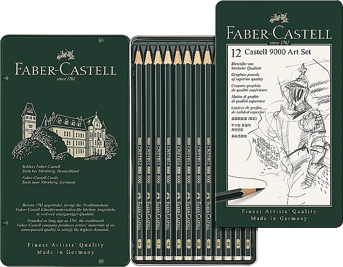 LEC CREION FABER CASTELL 9000 12/SET FC119065 CUTIE METAL [3]