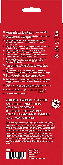 LEC ACUARELE FABER-CASTELL 12 CULORI cu PENSULA 2023 FC125018 [2]