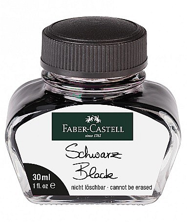 LEC CALIMARA CERNEALA FABER-CASTELL 30ML NEGRU FC149854 [1]
