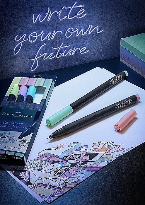 LEC FINELINER FABER-CASTELL GRIP 0.4 MM 5/SET FC151602 [2]