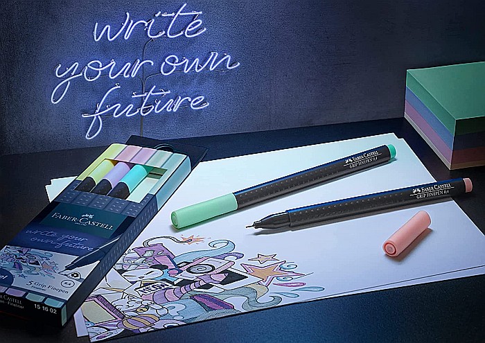 LEC FINELINER FABER-CASTELL GRIP 0.4 MM 5/SET FC151602 [3]