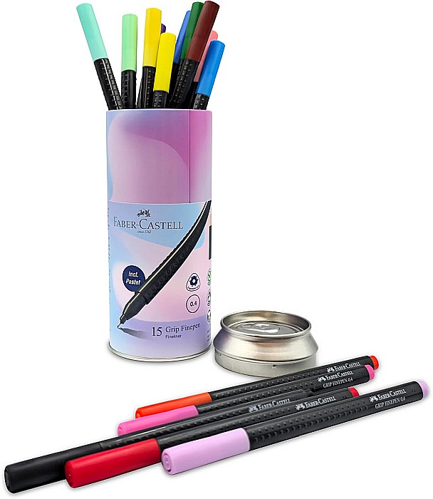 LEC FINELINER FABER -CASTELL GRIP 15/SET 0.4 MM DOZA METAL  FC151617 [1]