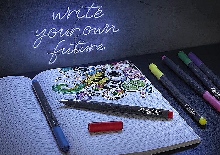 LEC FINELINER FABER-CASTELL GRIP 0.4MM 30/SET FC151630 [3]