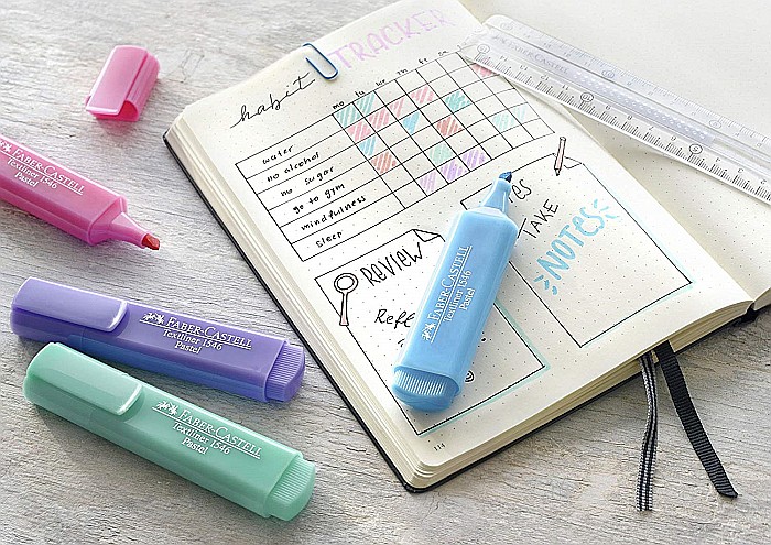 LEC TEXTMARKER FABER 4/SET FC154610 PASTEL [5]