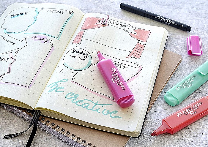 LEC TEXTMARKER FABER 4/SET FC154610 PASTEL [6]