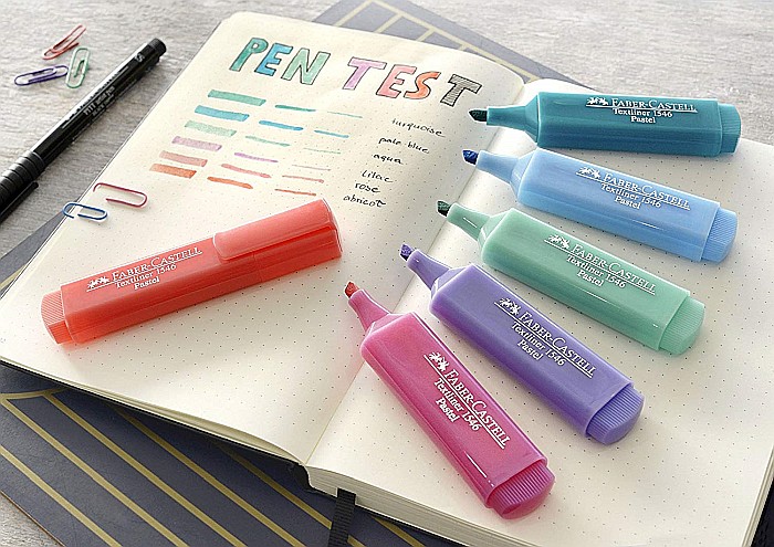LEC TEXTMARKER FABER 4/SET FC154610 PASTEL [7]