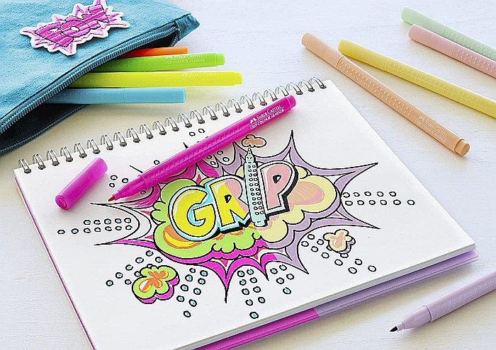 LEC CARIOCI FABER-CASTELL GRIP PASTEL SI NEON 10/SET FC155312 [2]