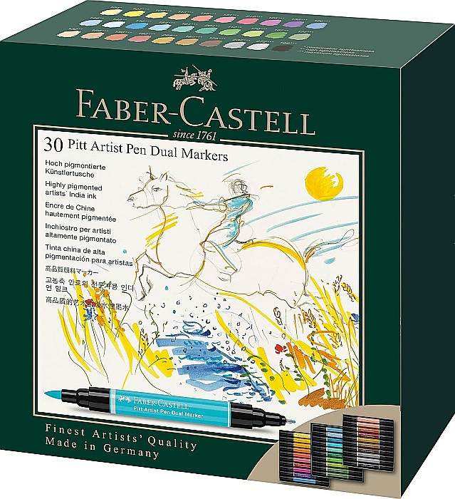 PITT ARTIST PEN DUAL MARKER SET 30 BUCATI FABER-CASTELL FC162030SD [1]
