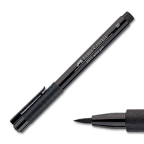 LEC PITT ARTIST PEN FABER-CASTELL 199 B BLACK FC167499 [2]