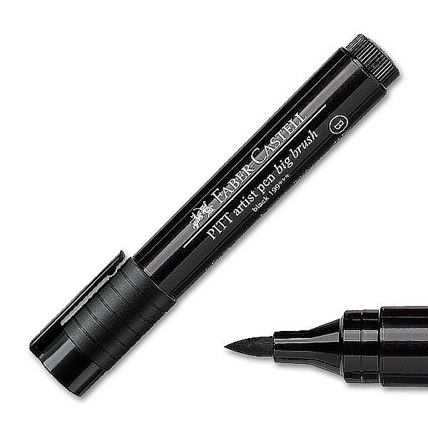 LEC PITT ARTIST PEN BIG BRUSH NEGRU FABER CASTELL FC167699 [1]
