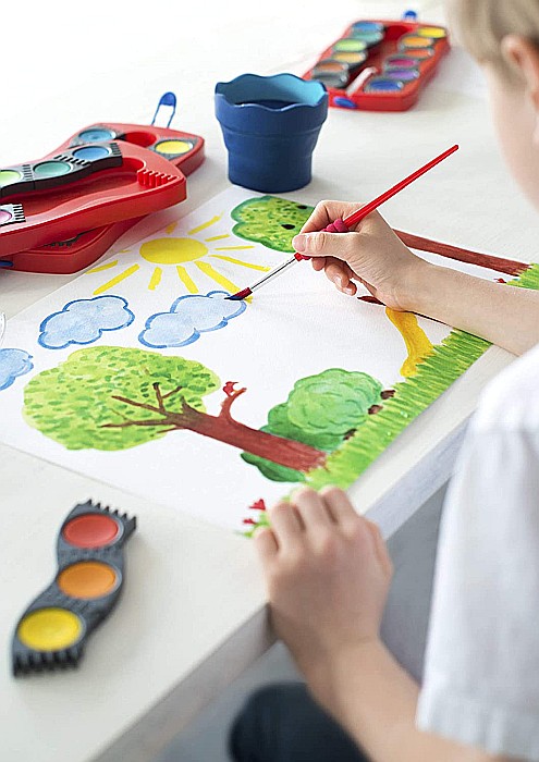 LEC PAHAR PICTURA FABER-CASTELL CLICK&GO ALBASTRU FC181510 [3]