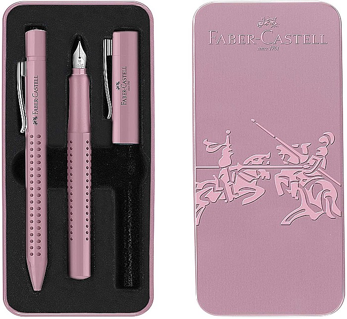 LEC SET FABER-CASTELL STILOU  M + PIX GRIP 2010 FC201528 ROSE [2]