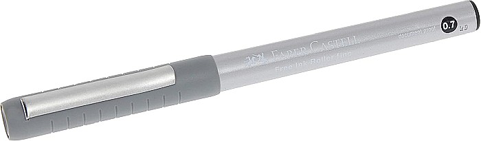 LEC ROLLER DOCUMENTE FABER-CASTELL FREE INK 0.7MM NEGRU FC348199 [1]