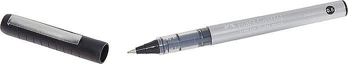 LEC ROLLER DOCUMENTE FABER-CASTELL FREE INK 0.5MM NEGRU FC348502 [2]