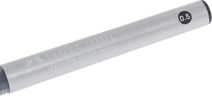 LEC ROLLER DOCUMENTE FABER-CASTELL FREE INK 0.5MM NEGRU FC348502 [4]