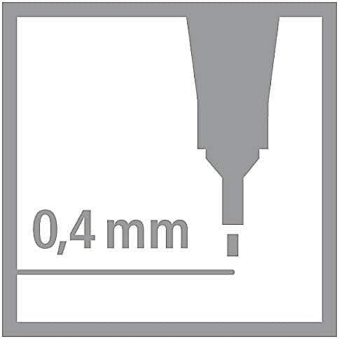STABILO LINER POINT 88 0.4MM ROSU 88/40 0358840A [4]