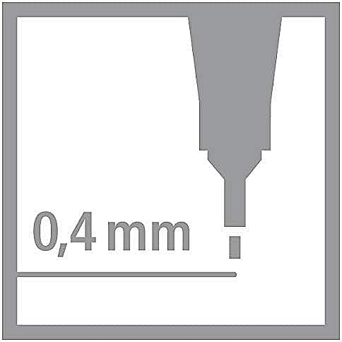 STABILO LINER POINT 88 0.4MM ROSU DESCHIS 88/48 0358848A [4]