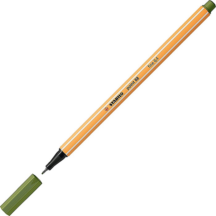 STABILO LINER POINT 88 0.4MM VERDE FISTIC INCHIS 88/35A 0358835A [2]