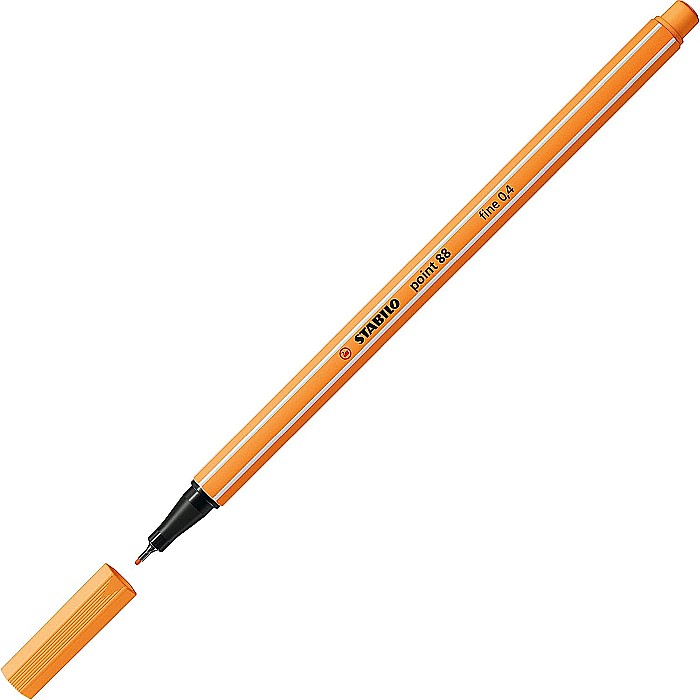 STABILO LINER POINT 88 0.4MM ORANGE 88/85A 0358885A [1]