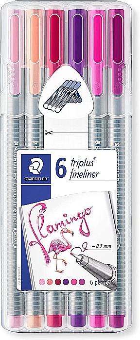 GRI FINELINER STAEDTLER TRIPLUS 6/SET 334SB6CS6 FLAMINGO [1]