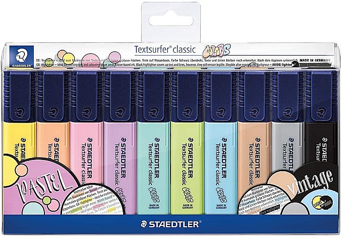 GRI TEXTMARKER STAEDTLER 364CWP10 PASTEL VINTAGE 10/SET [1]