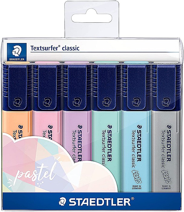 GRI TEXTMARKER STAEDTLER 364CWP6PA 6/SET PASTEL [1]