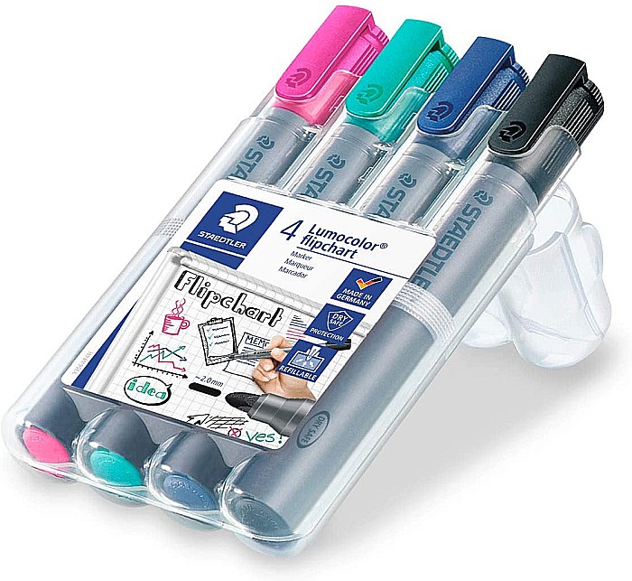 GRI MARKER STAEDTLER FLIPCHART 356WP4-1 4/SET [2]