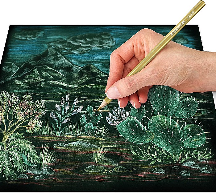 GRI CREIOANE COLORATE METALIZATE 12/SET STAEDTLER ST-146M-C12 [4]