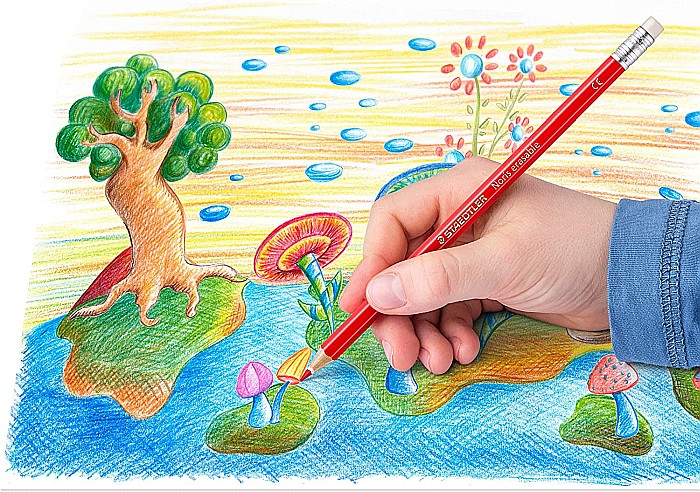 GRI CREIOANE COLORATE 12/SET CU RADIERA STAEDTLER 14450NC12 [4]