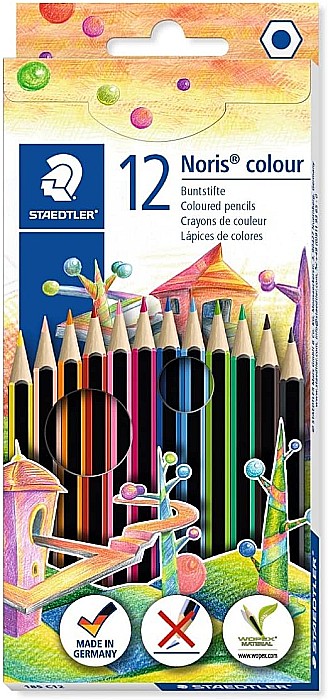 GRI CREIOANE COLORATE 12/SET STAEDTLER NORIS WOPEX 185C12 [1]
