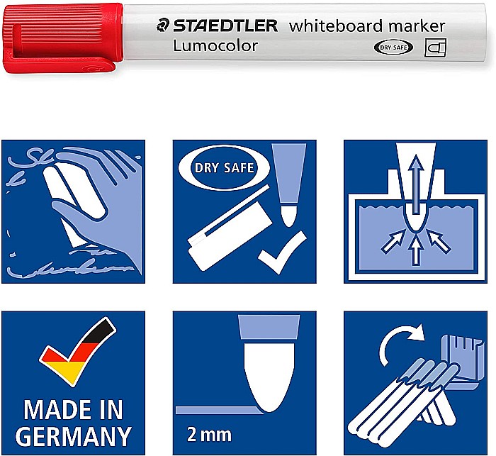 GRI MARKER STAEDTLER WHITEBOARD 8/SET 351WP8 [6]