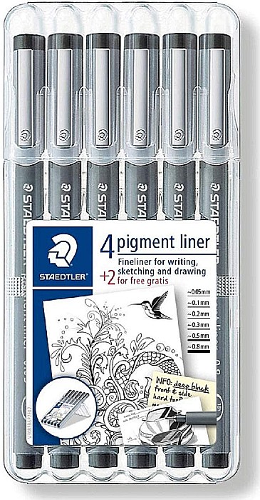 GRI FINELINER STAEDTLER PIGMENT 4+2 308SB6P [1]