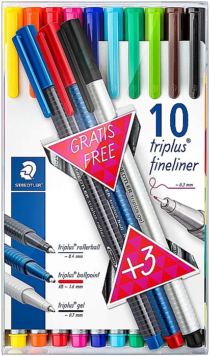 GRI FINELINER STAEDTLER TRIPLUS 10+3 334TB13 [1]