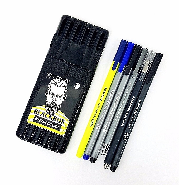 GRI SET INSTRUMENTE STAEDTLER TRIPLUS 6/SET BLACK BOX 34SB6B [2]