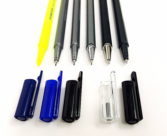 GRI SET INSTRUMENTE STAEDTLER TRIPLUS 6/SET BLACK BOX 34SB6B [9]