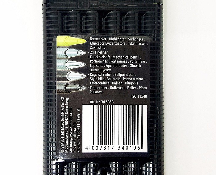 GRI SET INSTRUMENTE STAEDTLER TRIPLUS 6/SET BLACK BOX 34SB6B [10]