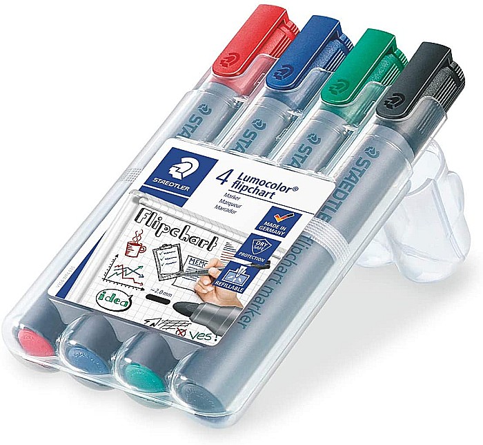 GRI MARKER STAEDTLER FLIPCHART 356WP4 4/SET [2]