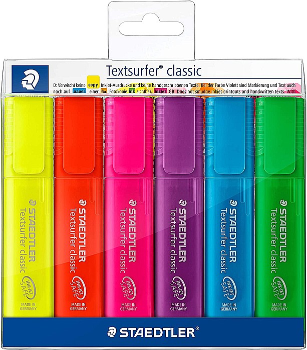 GRI TEXTMARKER STAEDTLER CLASSIC 6/SET 364PWP6 [1]