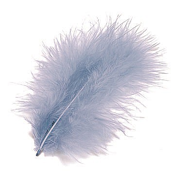 KP PENE DECOR MARABOU 10CM 15/SET ALBASTRU DESCHIS 6619320 [1]