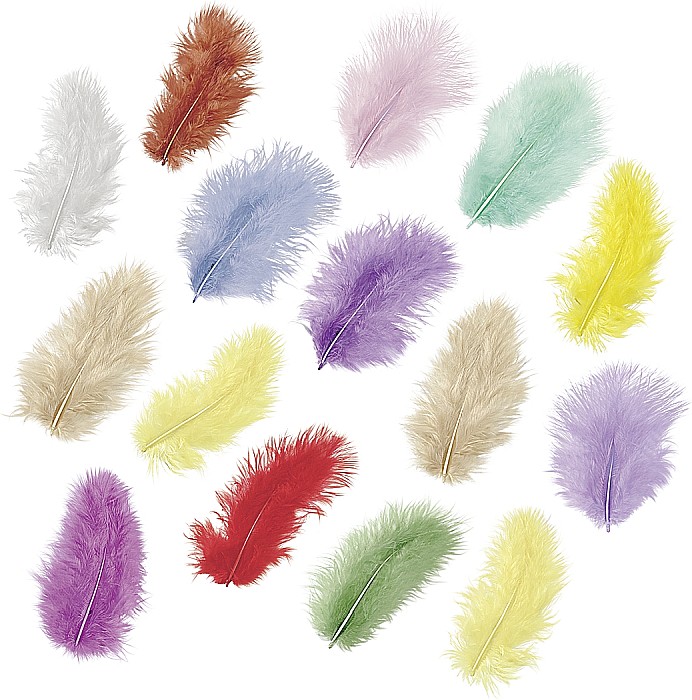 KP PENE DECOR MARABOU 5CM 15/SET CULORI ASORTATE 6619991 [1]