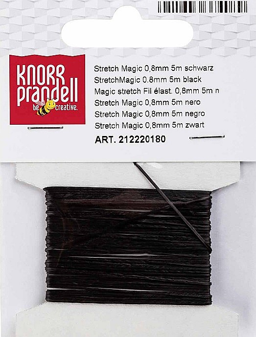 KP FIR ELASTIC 0.8MM X 5M  NEGRU 2220180 [2]