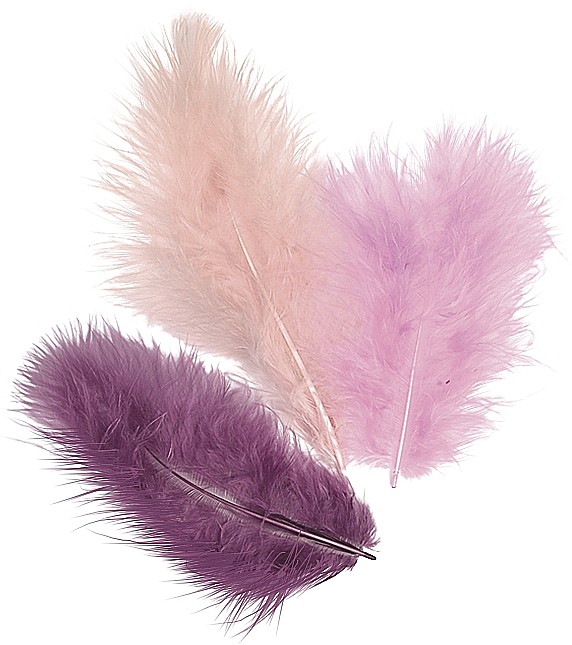 KP PENE DECOR MARABOU 10CM 15/SET MIX VIOLET 6619928 [1]