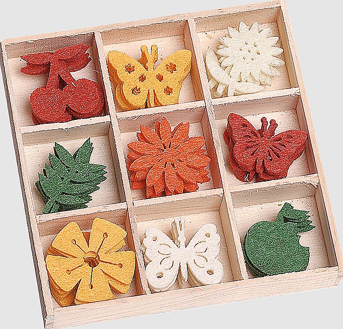 KP DECORATIUNI PASLA 45/SET FRUCTE, FLUTURI, FLORI 8001208 [1]